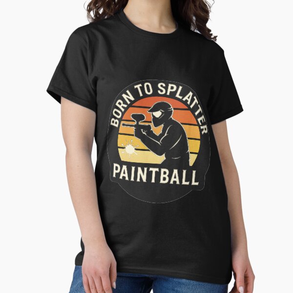 Item preview, Paintball – Retro Vintage "Born to Splatter" Logo designed and sold by OTSC.