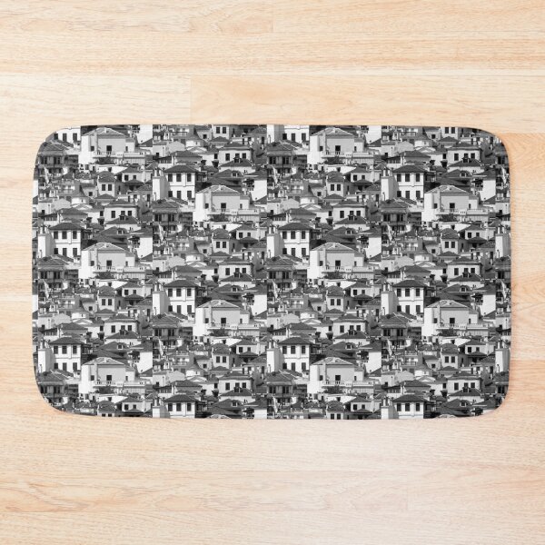Item preview, Houses and roofs, Skopelos 5, monochrome square crop designed and sold by paulboizot.