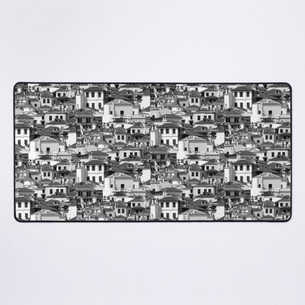 Item preview, Houses and roofs, Skopelos 5, monochrome square crop designed and sold by paulboizot.