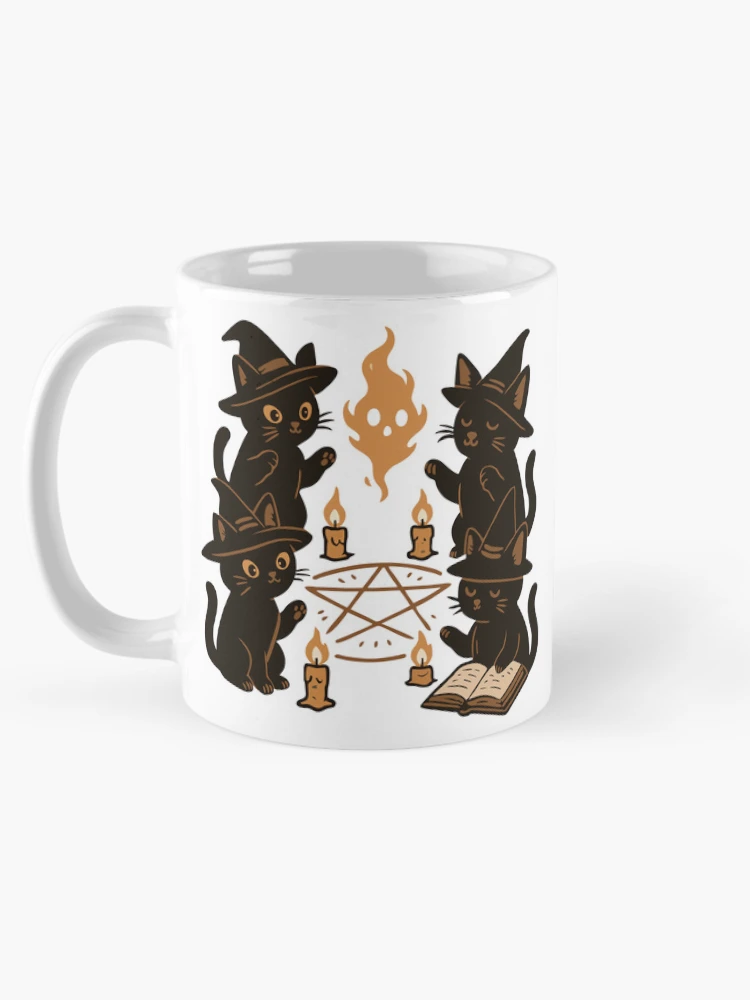 Thumbnail 5 of 6, Coffee Mug, Meowgic Ritual designed and sold by RKXShop.