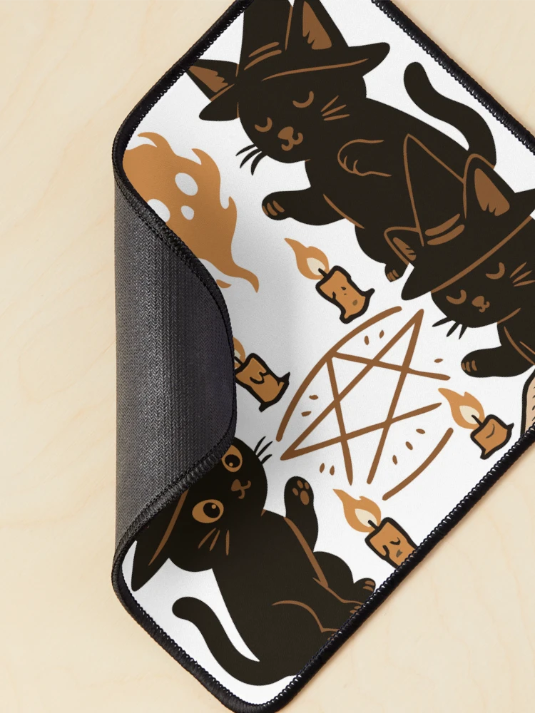 Thumbnail 2 of 5, Mouse Pad, Meowgic Ritual designed and sold by RKXShop.