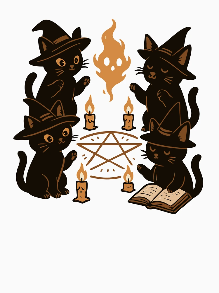 Thumbnail 6 of 6, Pullover Hoodie, Meowgic Ritual designed and sold by RKXShop.