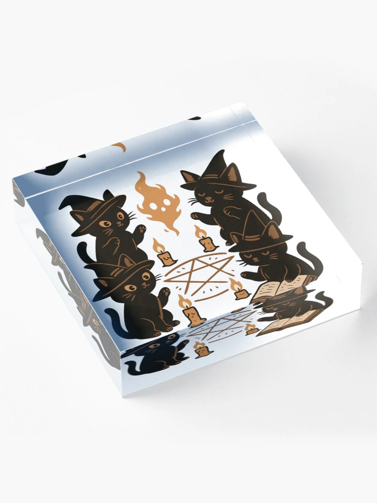 Thumbnail 4 of 5, Acrylic Block, Meowgic Ritual designed and sold by RKXShop.