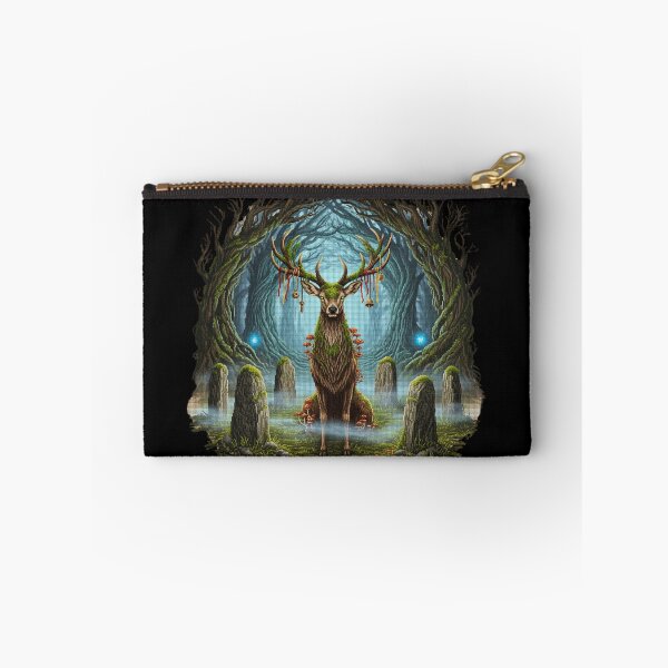 Item preview, Mystic Stag In Enchanted Forest designed and sold by PixCthulhu.