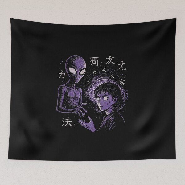 Item preview, Psychic Girl Meets Alien Entity – Inspired by Supernatural and Sci-Fi Manga Worlds designed and sold by love3617.