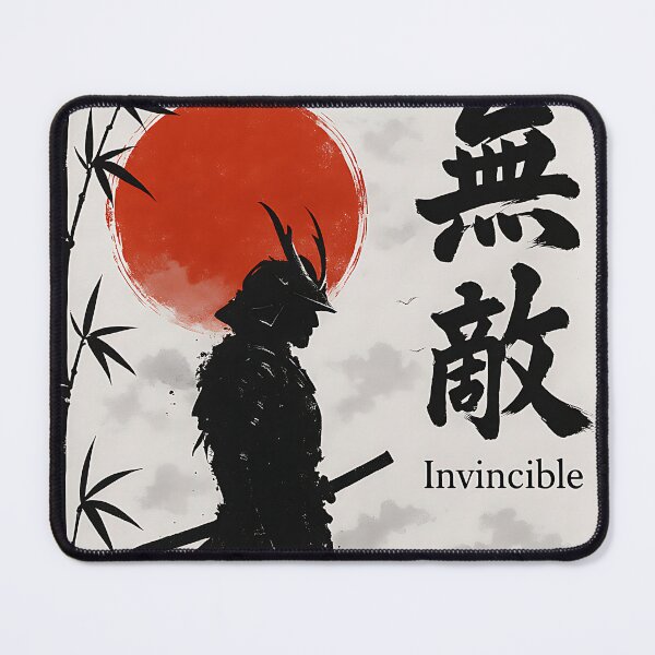 Item preview, Invincible – Samurai Ink Art (無敵) designed and sold by The-Daily-Drape.