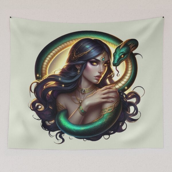 Item preview, Serpent Guardian – Totem Mystical Spirit designed and sold by Roberta Calabrese.