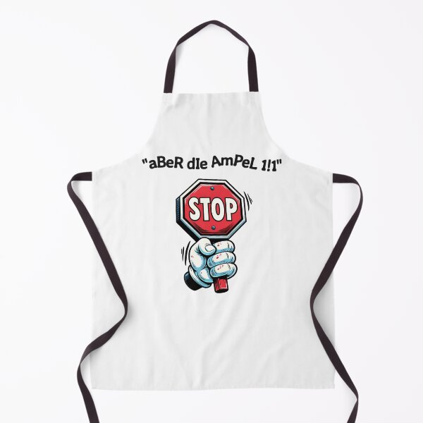 Item preview, aBeR die AmPeL1!1 – Satire design with STOP sign | Politics meme T-shirt designed and sold by VariousGoodies.