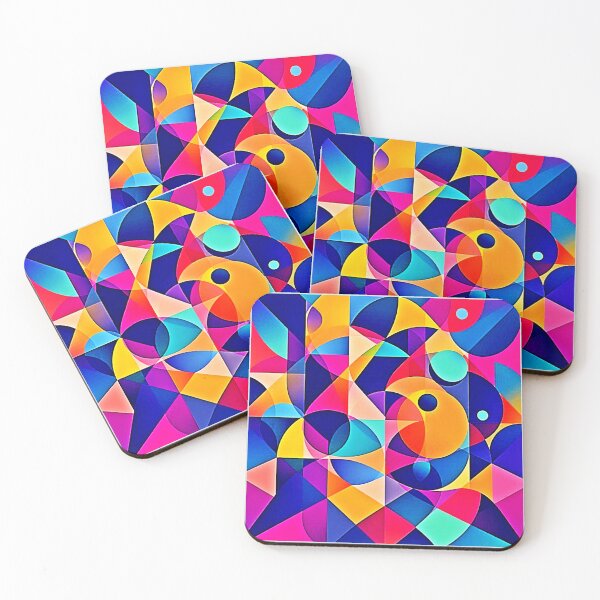 Item preview, Vibrant Geometric Harmony Art designed and sold by Health And Fitness Posts e-Store.