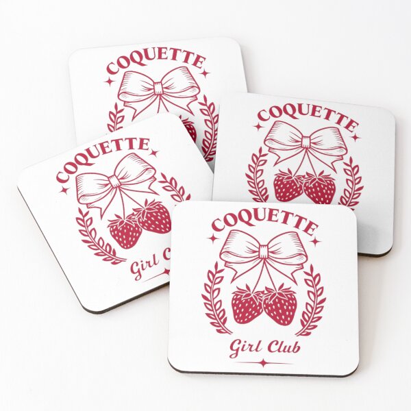 Item preview, Coquette Girl Club - Strawberry Bow Cute Girly Aesthetic Kawaii  designed and sold by Syrupulse.