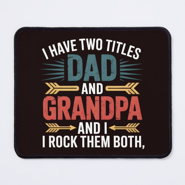 Item preview, I Have Two Titles Dad and Grandpa and I Rock Them Both | Funny Family T-Shirt designed and sold by T3goods.