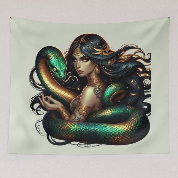 Item preview, Serpent Guardian – Totem Mystical Spirit designed and sold by Roberta Calabrese.