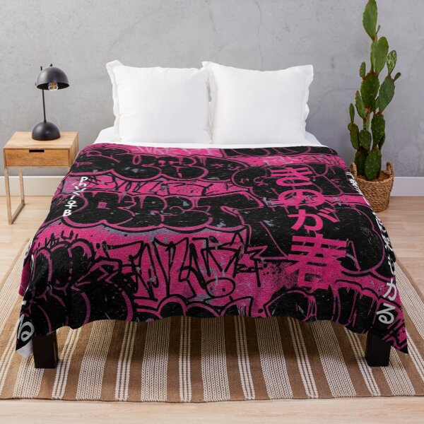 Item preview, Dark Japanese Graffiti: Vertical Positive Words on Pinkish-Red Designs designed and sold by JohnnyVillas.