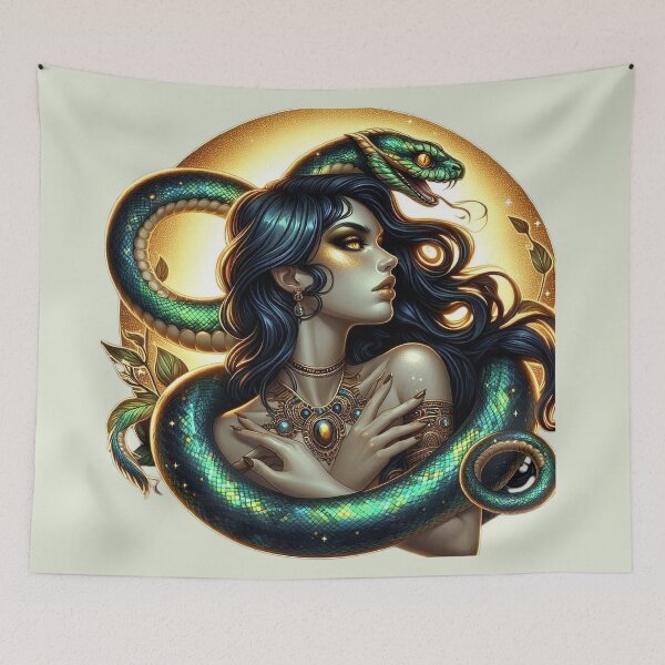 Item preview, Serpent Guardian – Totem Mystical Spirit designed and sold by Roberta Calabrese.