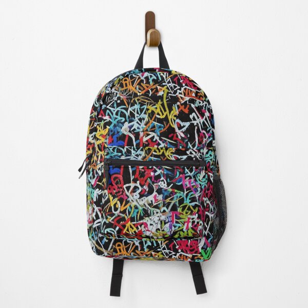 Item preview, Crowded Graffiti Tags Mural: Layered Artist Tags in Vivid Colors designed and sold by JohnnyVillas.