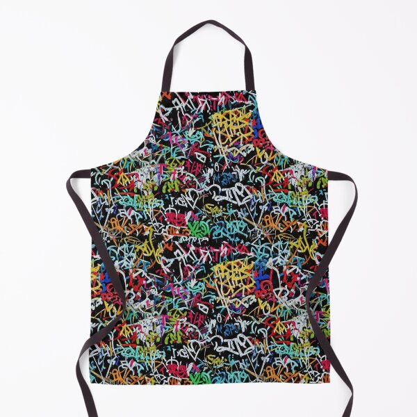 Item preview, Crowded Graffiti Tags Mural: Layered Artist Tags in Vivid Colors designed and sold by JohnnyVillas.