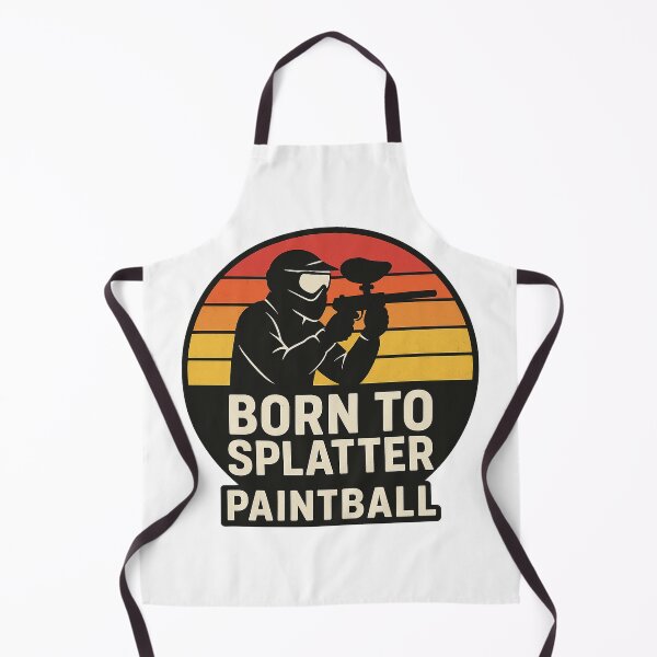 Item preview,  Paintball – Retro Sunset "Born to Splatter" Logo Design designed and sold by OTSC.