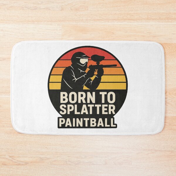 Item preview,  Paintball – Retro Sunset "Born to Splatter" Logo Design designed and sold by OTSC.