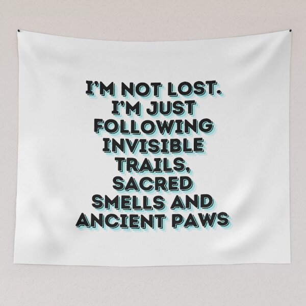 Item preview, Witchy Dog Wanderer Quote – Mystical & Funny designed and sold by Paws and Ink Art.