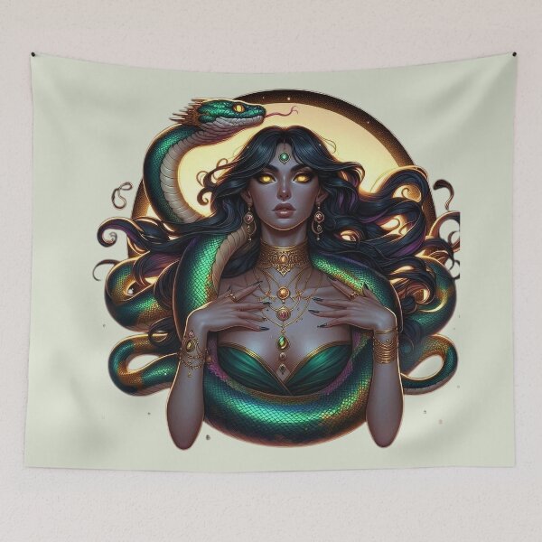 Item preview, Serpent Guardian – Totem Mystical Spirit designed and sold by Roberta Calabrese.