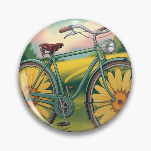 Item preview, Postcard, bicycle of camomile. designed and sold by elegantpaterns.