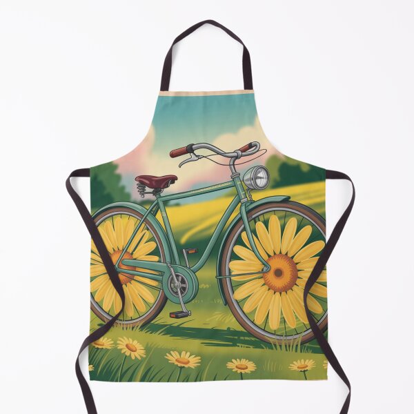Item preview, Postcard, bicycle of camomile. designed and sold by elegantpaterns.