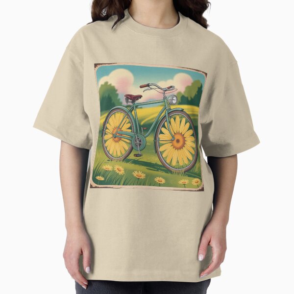 Item preview, Postcard, bicycle of camomile. designed and sold by elegantpaterns.
