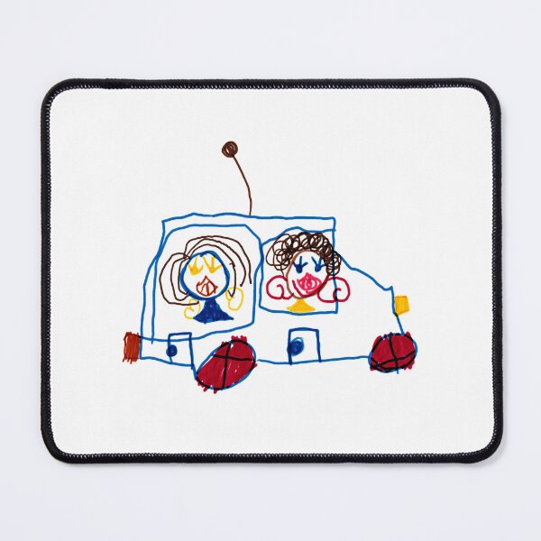 Item preview, childhood drawing - car 1 - white background designed and sold by MentaLee.