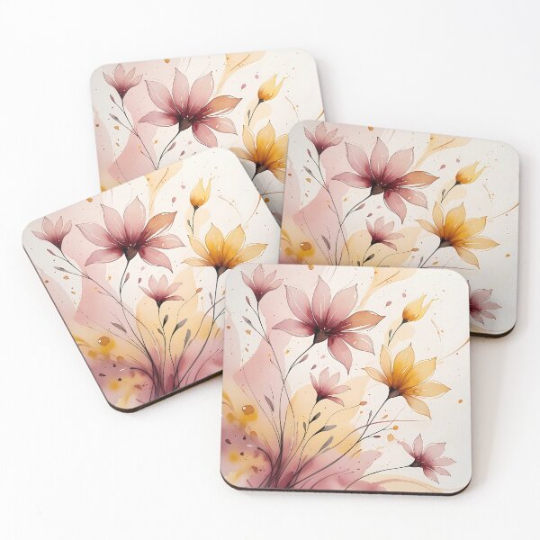 Item preview, Wild Bloom FlowSoft – Abstract Floral Boho Watercolor designed and sold by Mos Thainique.