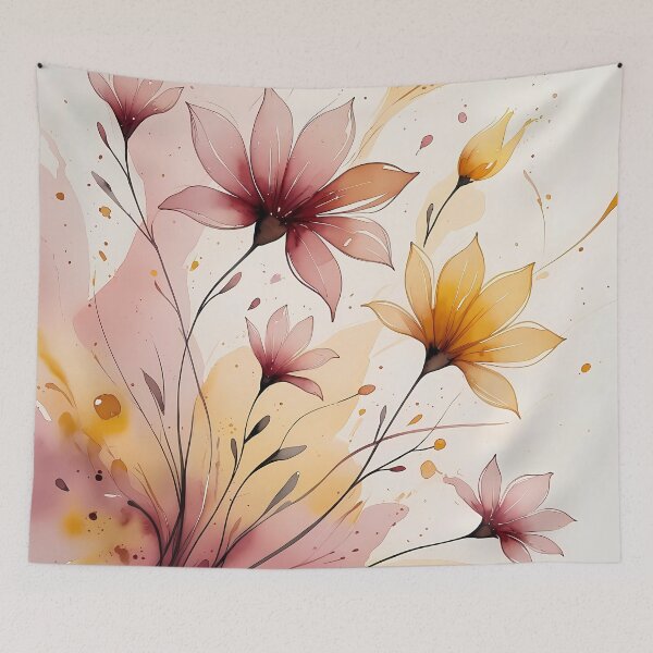 Item preview, Wild Bloom FlowSoft – Abstract Floral Boho Watercolor designed and sold by Mos Thainique.