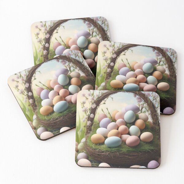 Item preview, Easter colored eggs in a basket designed and sold by digoarpi.