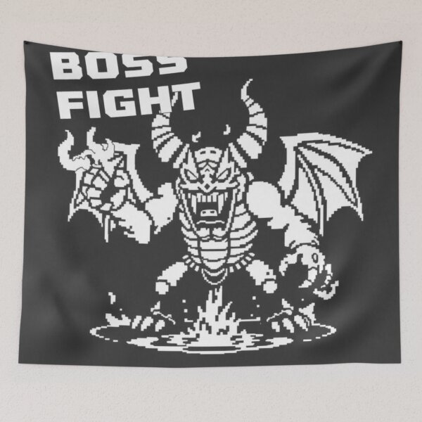 Item preview, Boss Fight: The Overcooked Demon – 8-Bit Pixel Art designed and sold by apoknight.