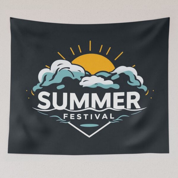 Item preview, "Summer Festival" – Bold Weather-Themed Logo Shirt designed and sold by apoknight.