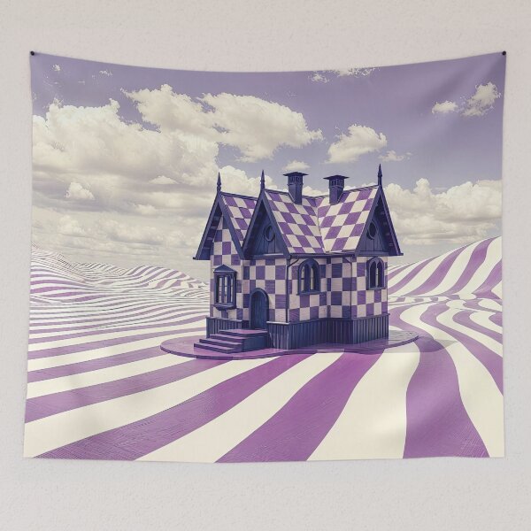Item preview, Purple and White World designed and sold by Elisabeth Lucas.