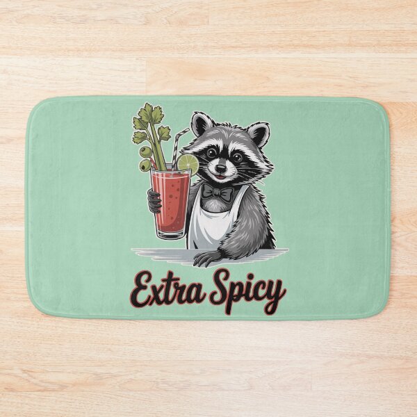 Item preview, Extra Spicy Raccoon Bloody Mary Graphic Funny Brunch Drink Design Cocktail Lover Gift Cheeky Animal Cocktail Humor Bar Joke Foodie Humor designed and sold by XanaduHills.