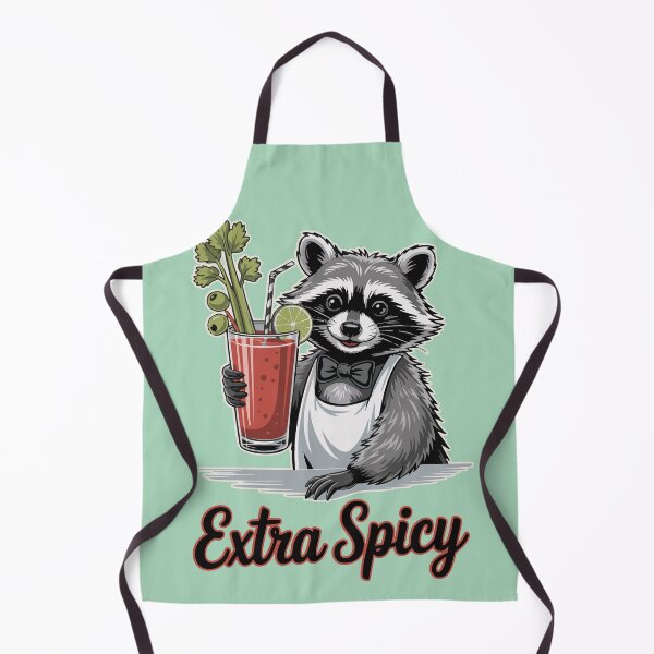 Item preview, Extra Spicy Raccoon Bloody Mary Graphic Funny Brunch Drink Design Cocktail Lover Gift Cheeky Animal Cocktail Humor Bar Joke Foodie Humor designed and sold by XanaduHills.