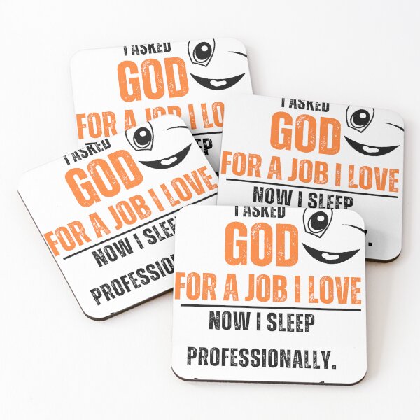 Item preview, I Asked god for a job i love designed and sold by VishiWish.