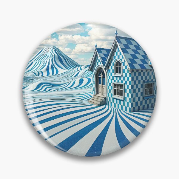 Item preview, Surreal Blue and White World designed and sold by Elisabeth Lucas.