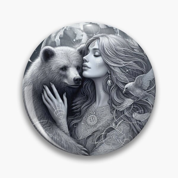 Item preview, Mystic Bear Totem – Protective Spirit designed and sold by Roberta Calabrese.