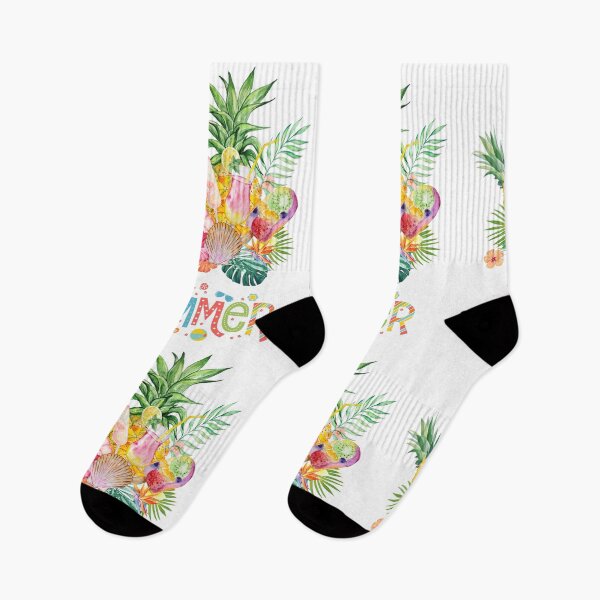 Item preview, Tropical Summer Vibes - Colorful Fruit & Palm Illustration designed and sold by MaverickMarks.