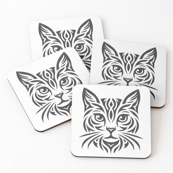 Item preview, Tribal Cat Face designed and sold by JrSkDesign ✅ .