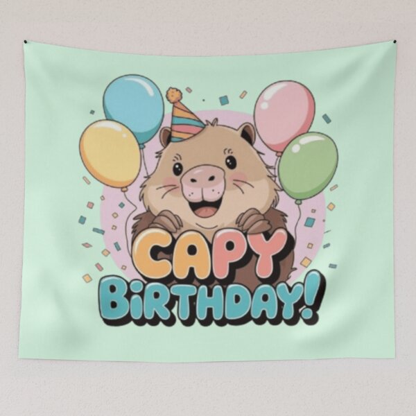 Item preview, Capy Birthday! designed and sold by Syrupulse.