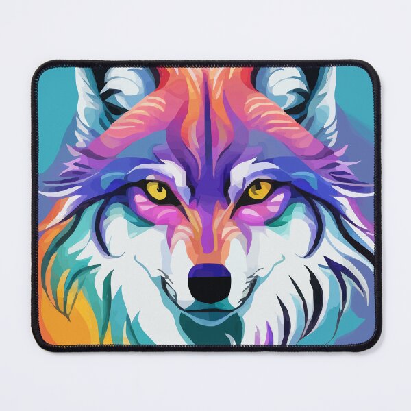 Item preview, psychedelic wolf designed and sold by Andre Faubert.