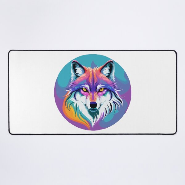 Item preview, psychedelic wolf designed and sold by Andre Faubert.