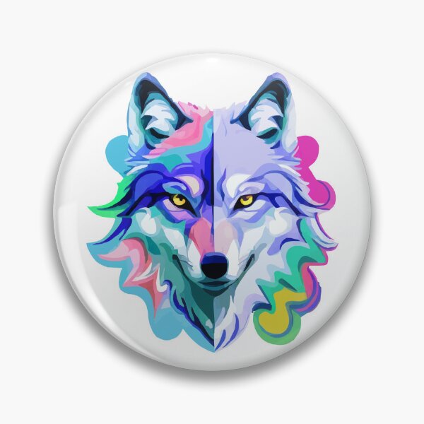 Item preview, psychedelic wolf designed and sold by Andre Faubert.