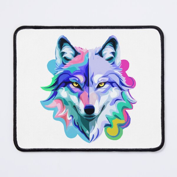 Item preview, psychedelic wolf designed and sold by Andre Faubert.