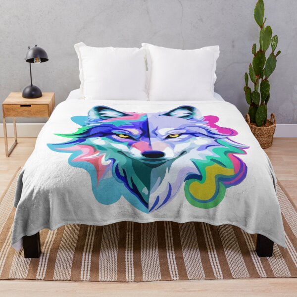 Item preview, psychedelic wolf designed and sold by Andre Faubert.