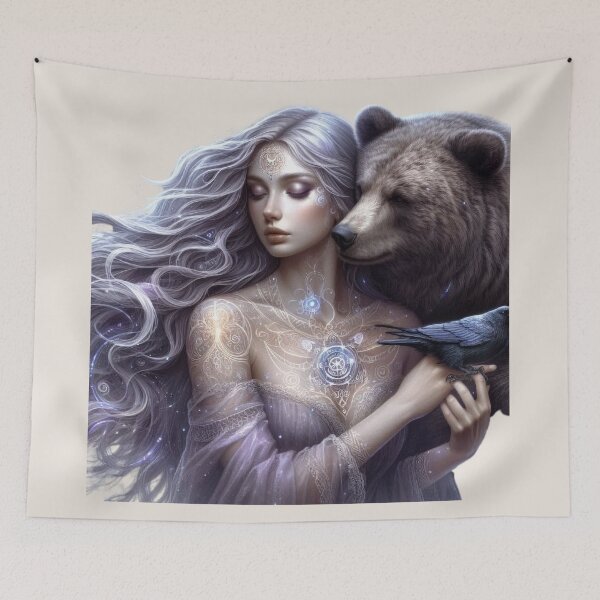 Item preview, Mystic Bear Totem – Protective Spirit designed and sold by Roberta Calabrese.
