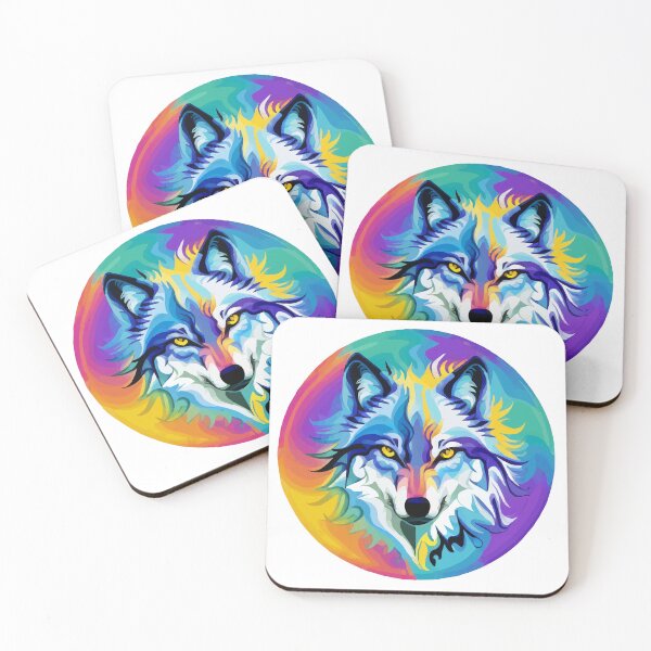 Item preview, psychedelic wolf designed and sold by Andre Faubert.