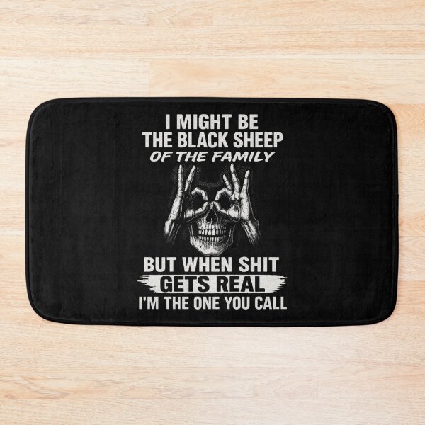 Item preview, Black Sheep Skull Art - Bold Family Quote for Edgy Personalities designed and sold by love3617.